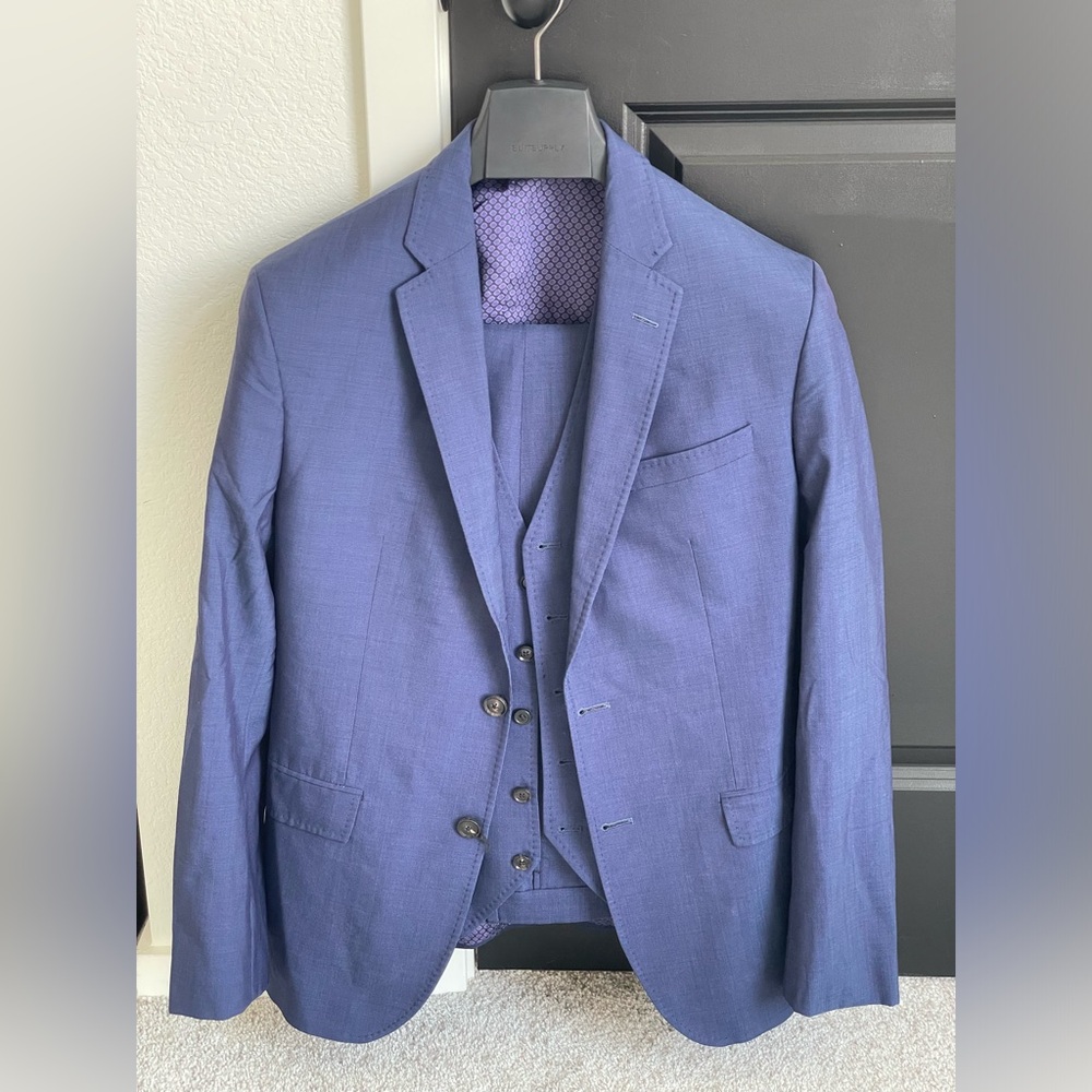 Ted Baker Endurance Royal Three Piece Suit